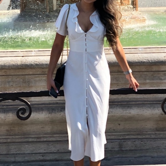 Urban Outfitters White Midi Dress - Picture 3 of 3